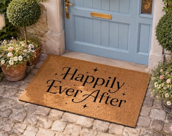Personalised Front Door Mat - Custom Welcome Doormat - Coir Outdoor Rug - Gift
