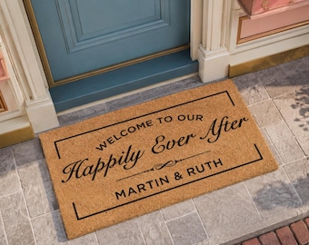 Custom Home Doormat - Personalised Coir Mat - Welcome Door Mat - Outdoor Gift