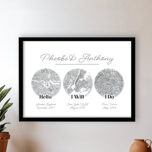 Personalized Custom Map Print Choose Your Location, Unique Custom Map Art, Custom Map Print Gift, Wedding Couple Gift for her him