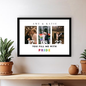 Anniversary photo gift, wedding photo gifts,  personalized gifts, unique wedding gifts, gifts for her, wedding photo, valentine&#39;s day gift