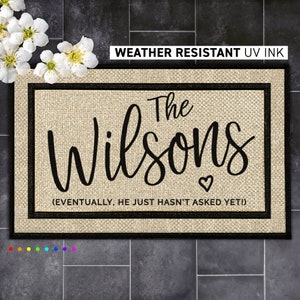 Customizable Wedding Doormat - Personalized Keepsake for Newlyweds