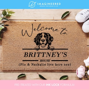 Customizable Pet Mat for Your Home - Custom Welcome Mat - Custom dog doormat - Personalized Dog Doormat - Personalize Your Entryway
