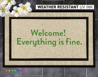 Personalized Door Mat Inspired by 'The Good Place' - Create your own Divine Entryway!