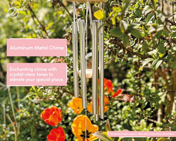 Campanelli A Vento Hippolytusiart Con Colibrì, 73 Cm, Per Esterni, Tubi In Alluminio, Decorazione Da Giardino, Regalo Unisex