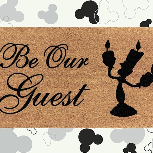 Be Our Guest Doormat Disney Doormat Disney Mat Etsy