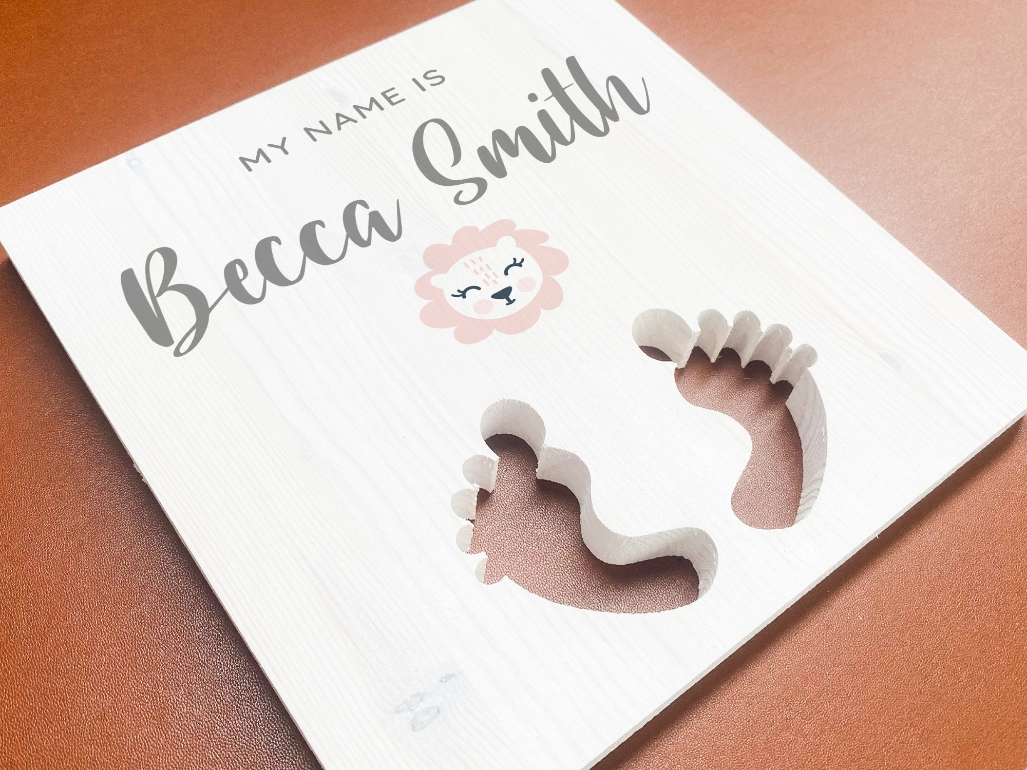 Baby Girl Wood Sign Custom Newborn Name Rustic Wood Sign Etsy