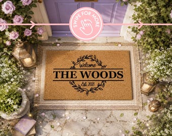 Custom Design Doormat - Personalised Text Welcome Mat - Create Your Own Unique Mat