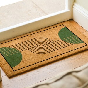Custom Vintage Vibe Mid Century Modern Door Mat - Unique Retro Front ...