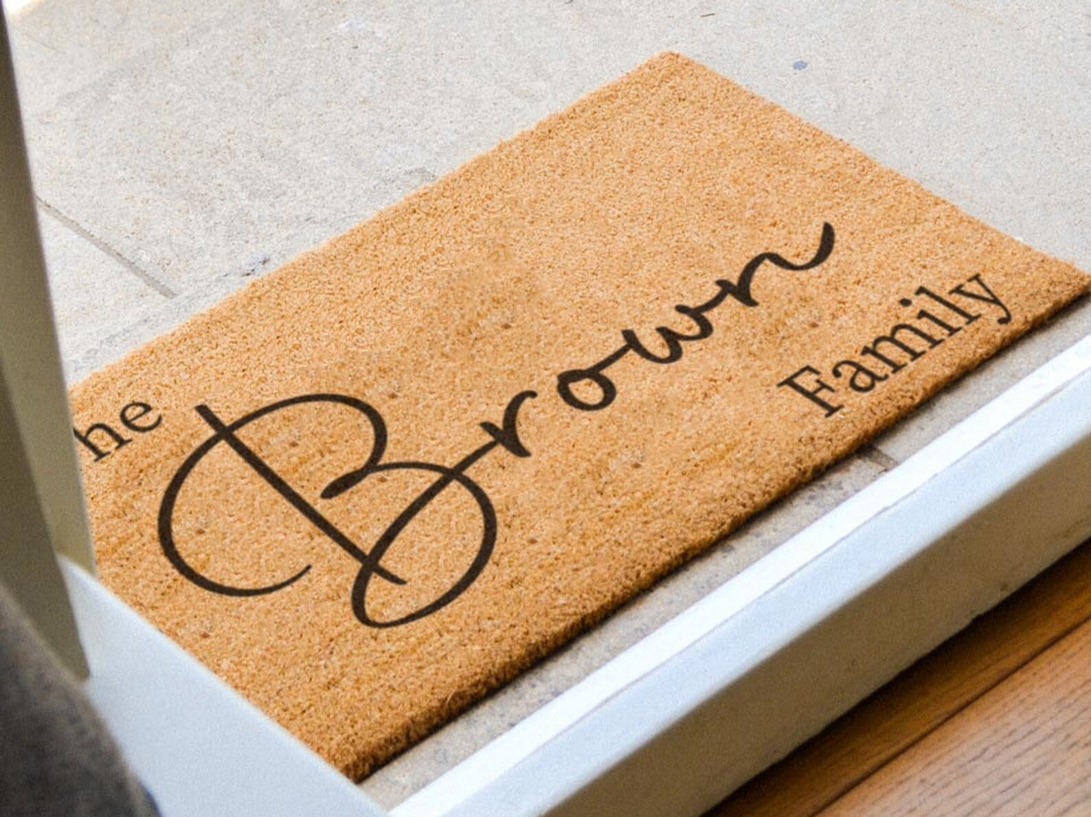 Personalized Family Last Name Doormat Housewarming Gift Etsy UK