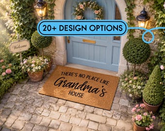 There's No Place Like Grandma's House - Personalised Doormat - Grandparent Gift