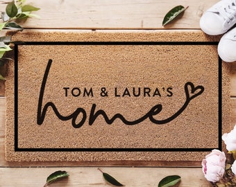 Personalized Doormat - Custom Doormat - Housewarming Gift - Closing Gift - Custom Name Doormat - Wedding Gift - Personalized Gift