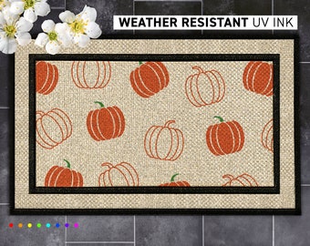 Customized Fall Welcome Mat - Personalized Autumn Doormat - Perfect Housewarming Gift