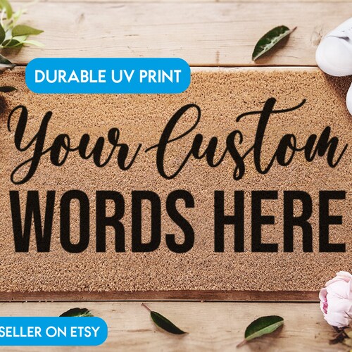 Custom Door Mat Custom Doormat Personalized Door Mat Etsy