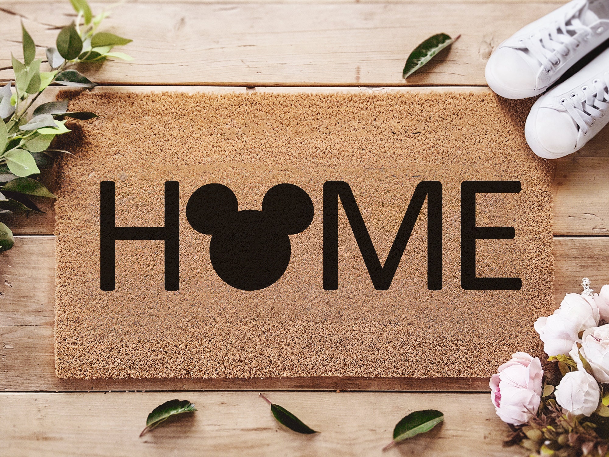 Disney Home Doormat Mickey Head Door Mat Disney Etsy