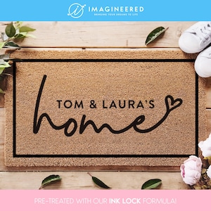 Personalized Doormat - Custom Doormat - Housewarming Gift - Closing Gift - Custom Name Doormat - Wedding Gift - Personalized Gift