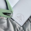 Personalized Green Book Embosser, Fast Shipping Gift, Free Travel Pouch Included, Personalized Book Embosser Perfect To Gift To Book Lovers