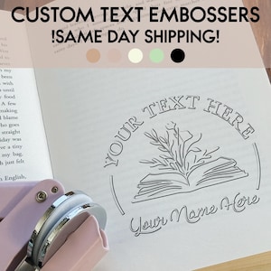 Timbro per libri rosa - Timbro per biblioteca personalizzato, timbro per nome personalizzato, timbro ex libris, regalo per amanti dei libri, grazioso regalo di cancelleria