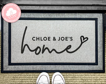 Wedding Gift - Outdoor Personalized Rug - Outdoor Doormat - Bridesmaid Gift - Washable Custom Rug - Personalized Door Mat - Welcome Doormat