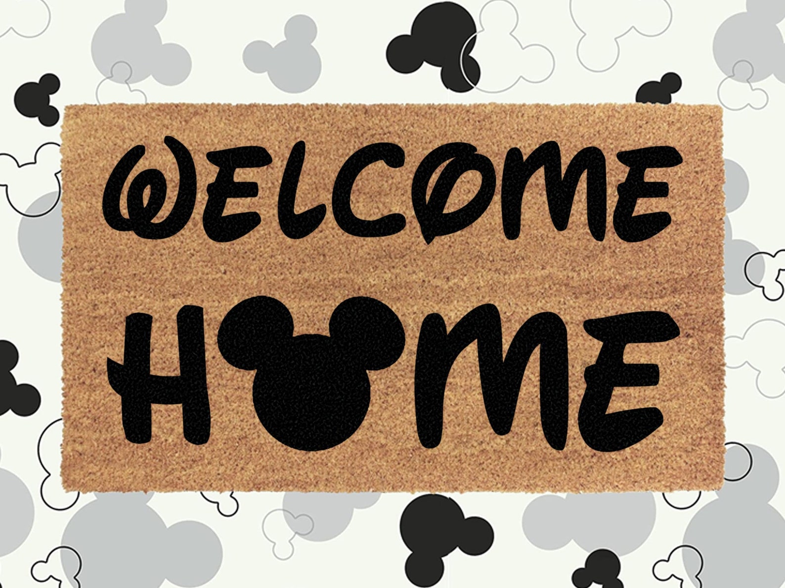 Welcome home disney doormat disney lovers mat disney etsy