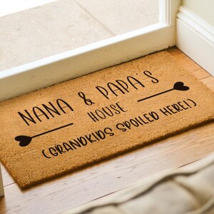 There's No Place Like Grandparents House, Grandparent Gift Mat, Nana And Papa, Grandma And Grandpa, Grandma And Grandad, Nanny And Grandad image 9