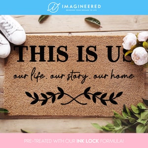 This is us doormat - welcome doormat - home decor - housewarming gift - porch decor