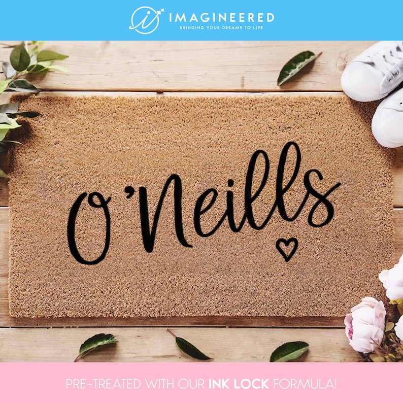 a door mat with the word o'neils written on it