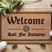 Dungeons And Dragons Doormat - Roll For Initiative - D20 Dice - Dungeons Dragons - Initiative Door Mat - Custom Doormats - Geek Gift