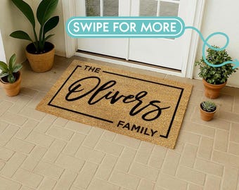 Custom Text Doormat - Make Your Own Personalised Welcome Mat - Any Text Design