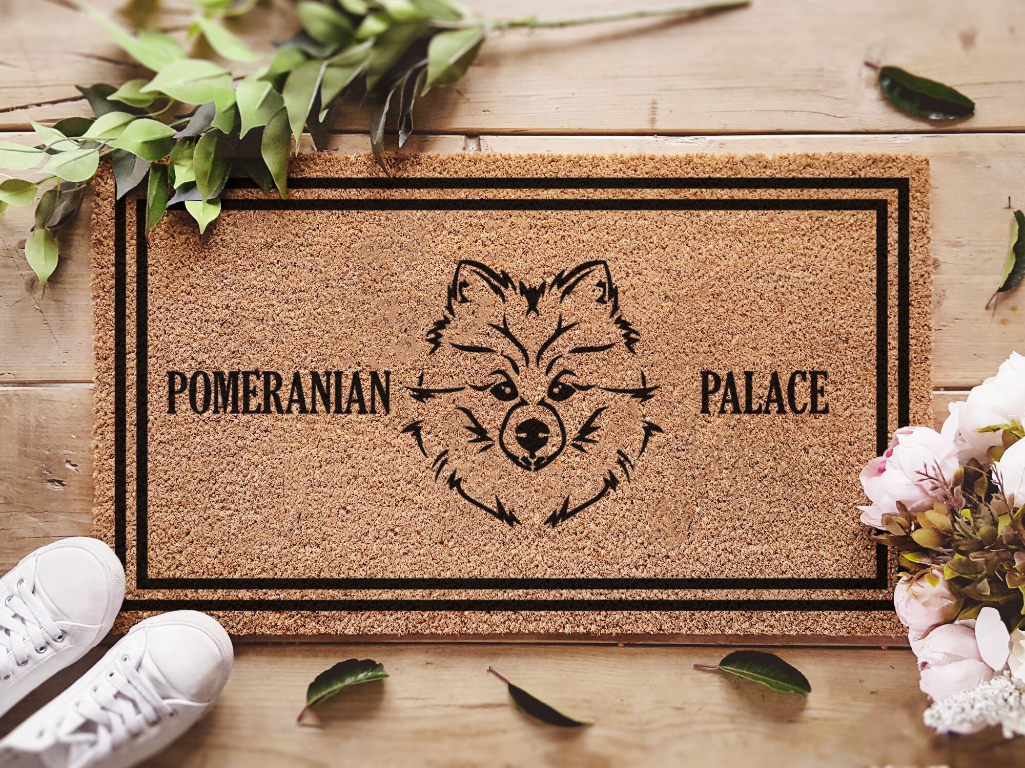 pomeranian doormat