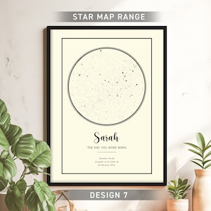Star Map Print, Night You Were Born, Baby Night Sky Print, Star Poster, Constellation, Personalised Gift, New Born Baby Print, New Mum