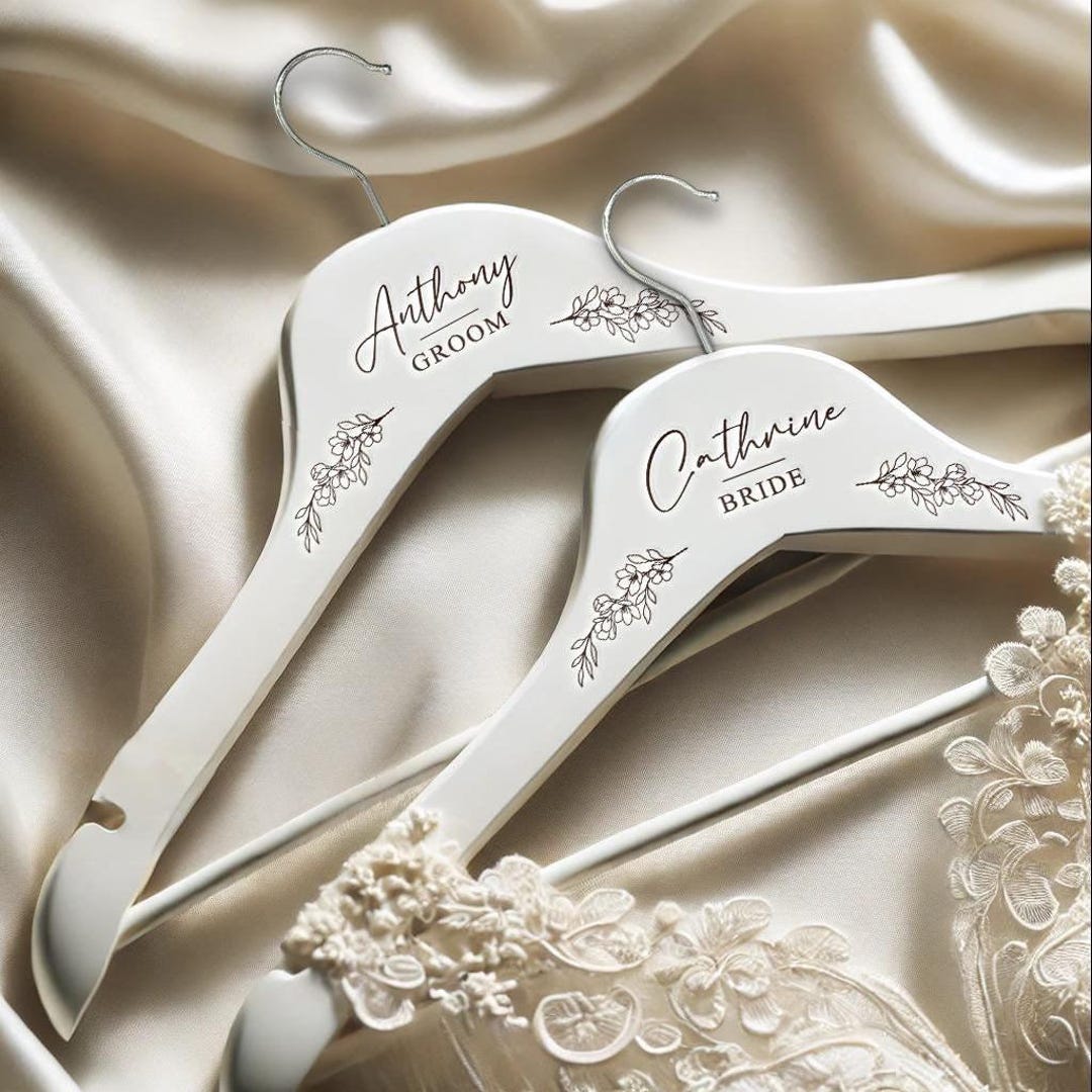 Personalized Wedding Hanger – Custom Bridal Dress Hanger With Name ...