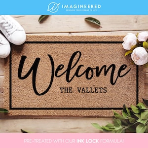 Personalized Doormat - Custom Door Mat - Home Decor - Closing Gift - Housewarming Gift - Wedding Gift - Newlywed Gift - New Home Gift