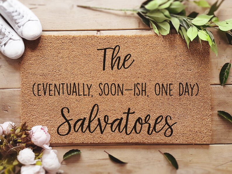 He Just Hasn't Asked Yet Door Mat Eventually Funny Etsy