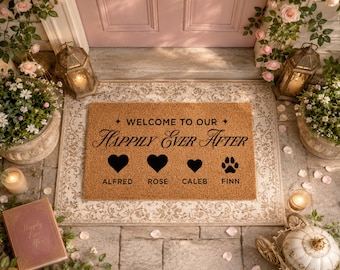 Custom Personalised Coir Mat - Outdoor Welcome Doormat - Home Gift - Door Mat