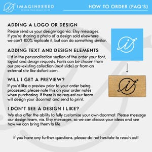 a wooden stamp with instructions for how to use it