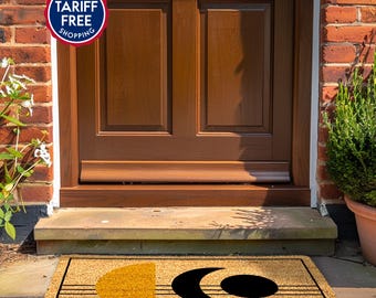 Chic Mid Century Modern Custom Door Mat - Retro Welcome Mat for Stylish Home Entryway - Mid-Century Rug - Modern Housewarming Gift - Realtor