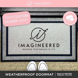 Custom Logo Doormat - Outdoor Personalized Rug - Customized Doormat - Washable Custom Rug - Personalized Door Mat - Welcome Rug - Realtor