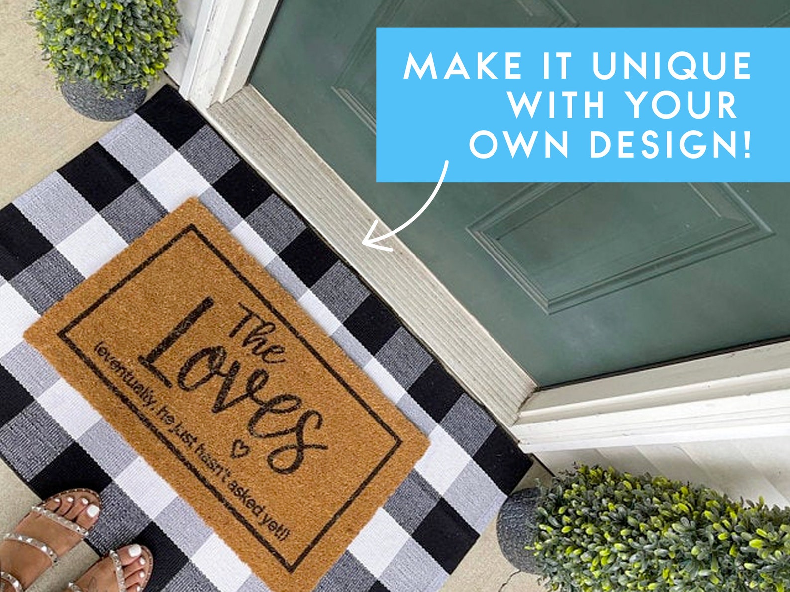 Grandparents Door Mat Personalized Doormat Custom Etsy