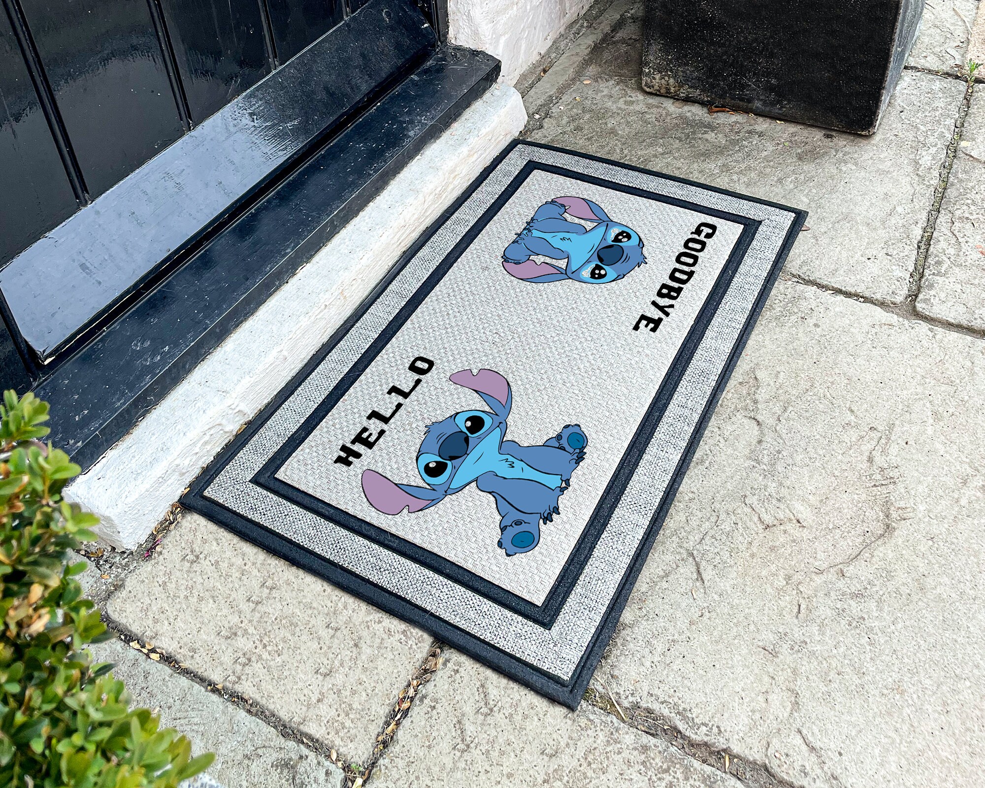 Stitch Hello Goodbye Doormat Stitch Outdoor Mat Lilo & Etsy
