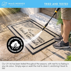 Roll For Initiative Outdoor Mat - Gaming Doormat - Dungeons And Dragons - DnD Mat - Custom Outdoor Welcome Mat - Washable Outdoor Rug image 2