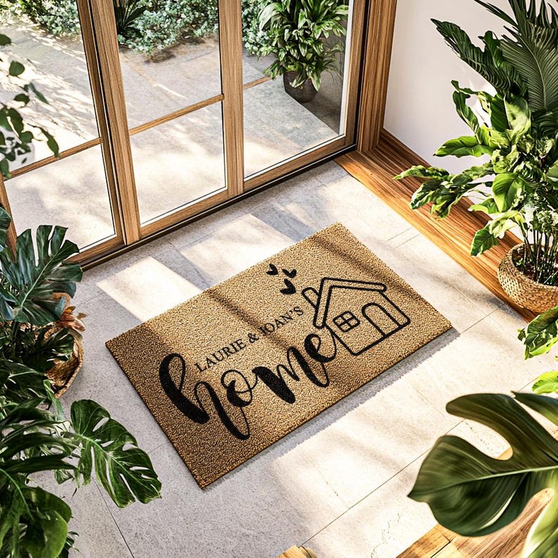 Custom Welcome Mat for Home Custom Surname Welcome Mat - Custom Last ...