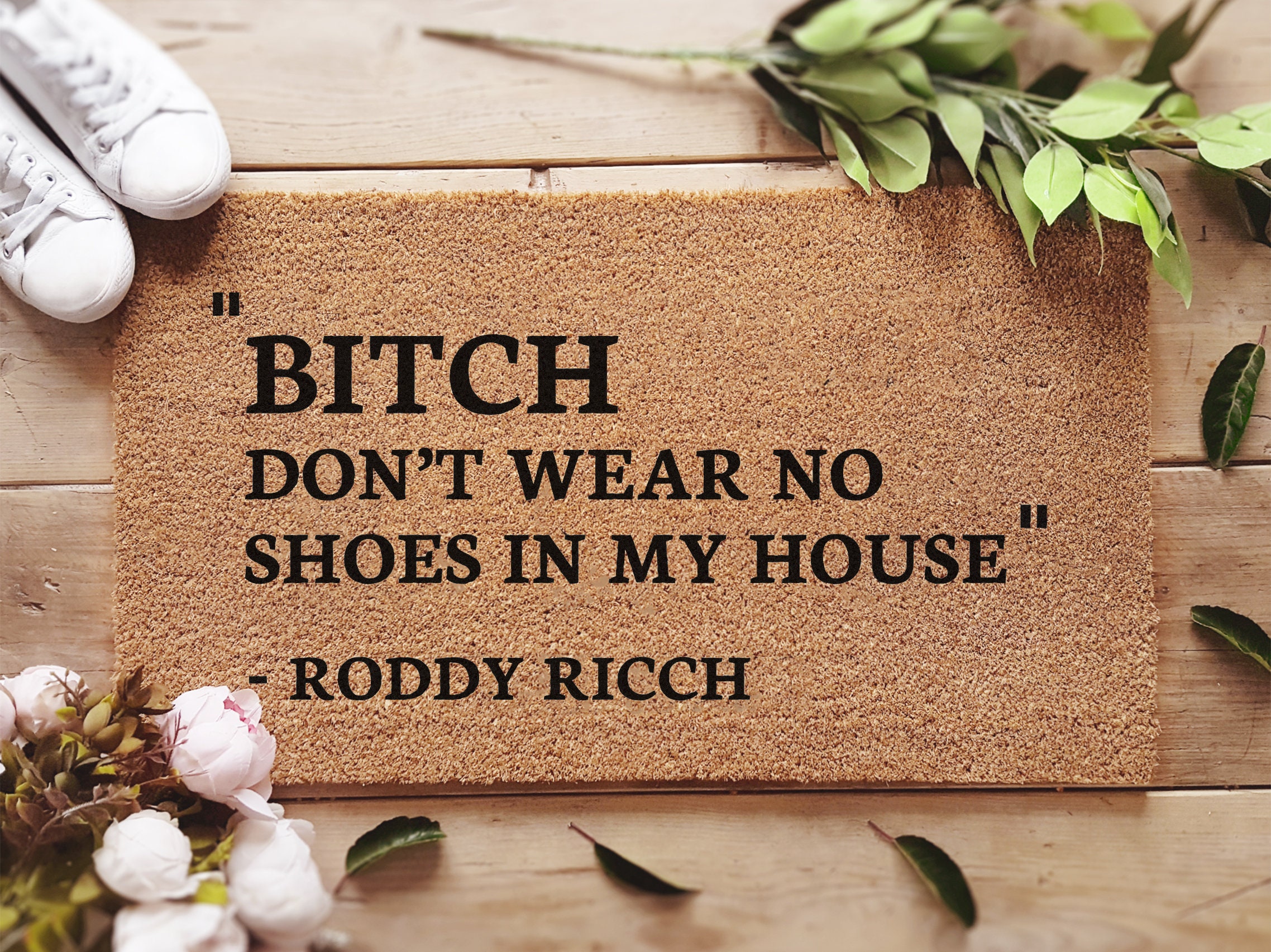Serif Roddy Ricch Doormat Funny Door Mat Bitch Don't Etsy