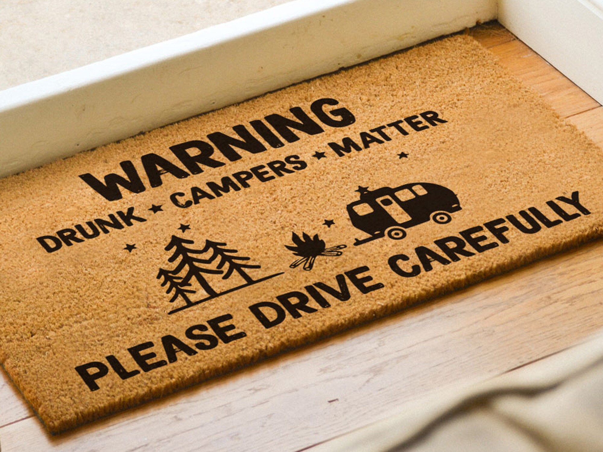 Camping Caravan Door Mat Campervan Gift Housewarming Gifts Etsy UK