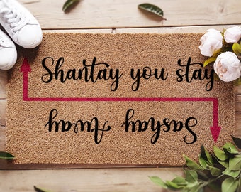 Ru Paul's Drag Race - Sashay Away Shantay You Stay - Housewarming Gift - Funny Doormat - Couple Gift