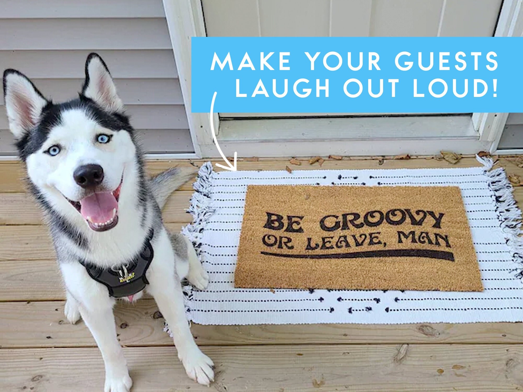 Welcome Doormat Funny - Audacity Definition Doormat - Customized