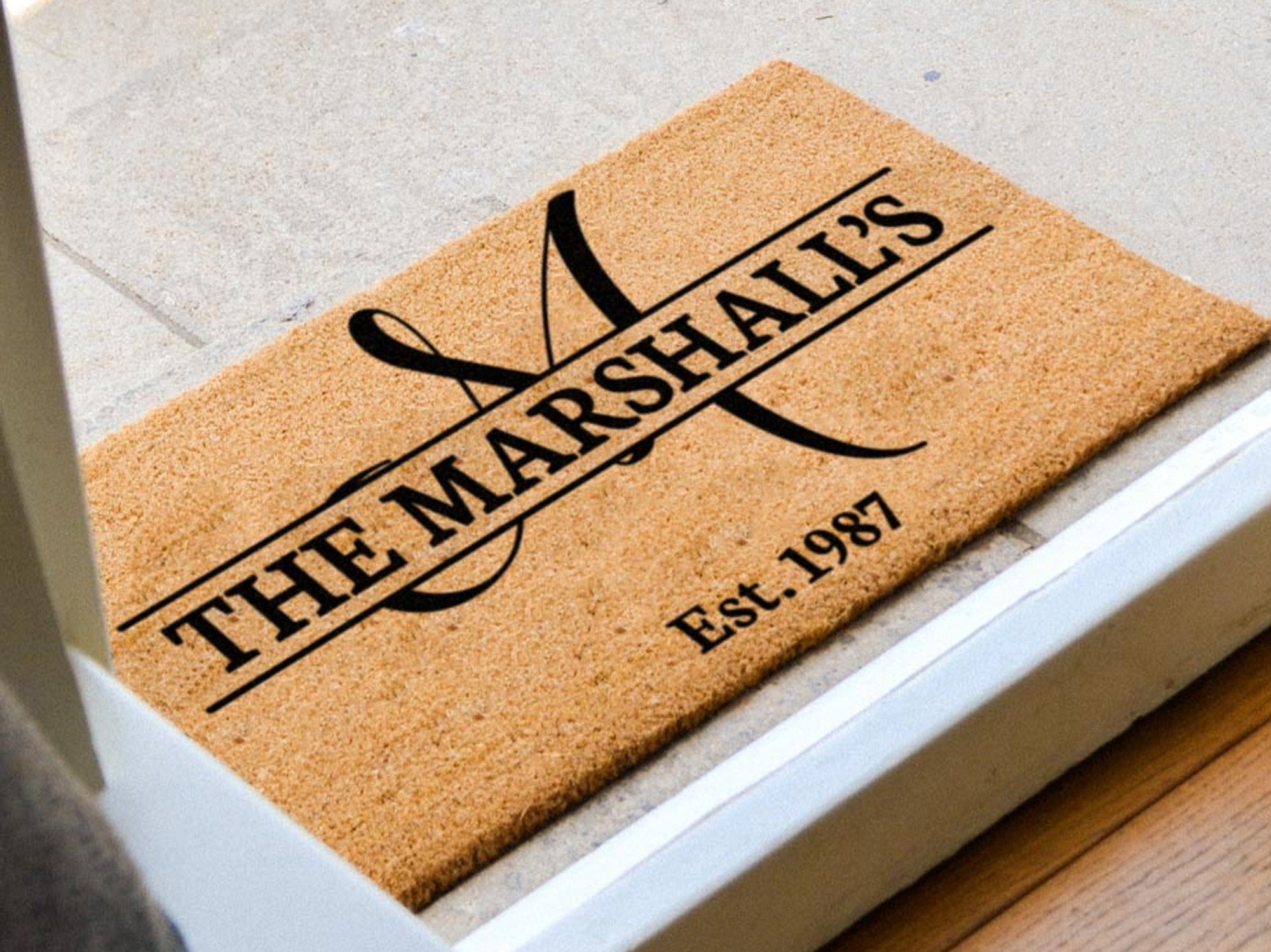Personalized Doormat Custom Doormat Monogram Door Mat Etsy