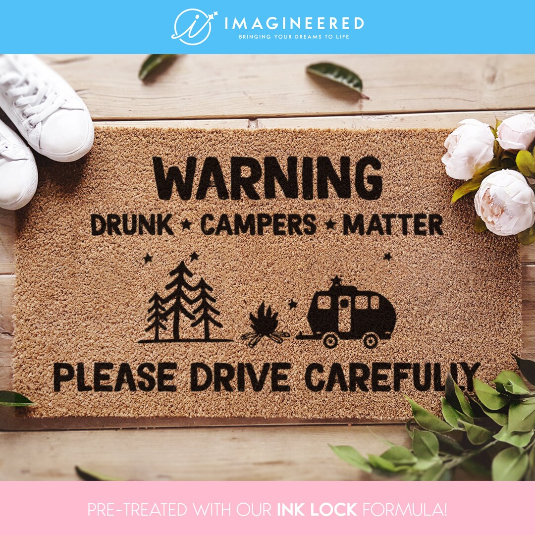 Camping Caravan Door Mat Campervan Gift Housewarming Gifts Etsy