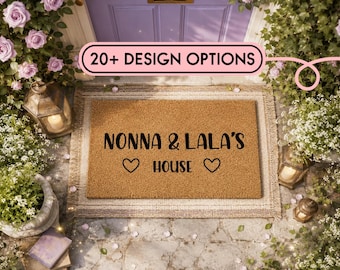 Grandma's House Personalised Doormat - Custom Nana Welcome Mat - Grandparent Gift