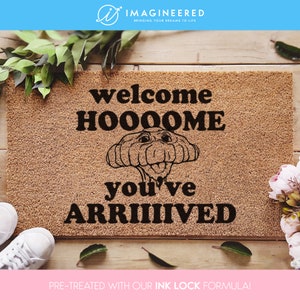 ET Doormat - ET Phone Home - Welcome Home You&#39;ve Arrived Doormat - Fandom Gift - Classic Movies - Gifts For Him - Gifts For Her