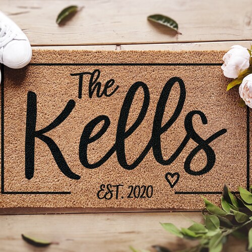 Custom Doormat / Personalized Doormat / Housewarming Gift / Etsy